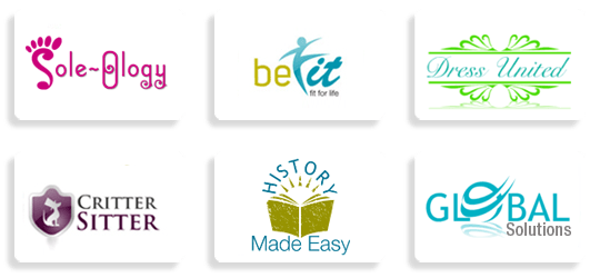 Exemples de logos réalisés avec Logo Garden